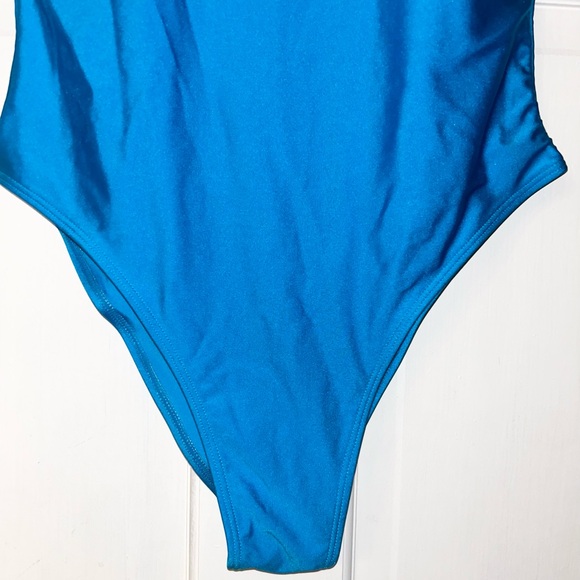 MIAIULIA Women's Retro 80s/90s Inspired High Cut Low Back Padding Bathing Suits - Picture 4 of 9